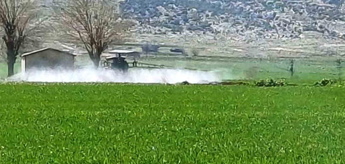 Araban’da Sarı Pas Hastalığını Önlemek Amaçlı İlaçlı Mücadele Başlatıldı