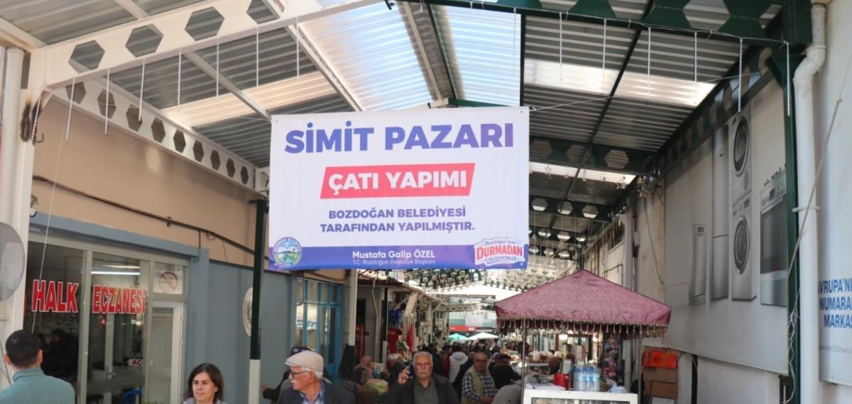 Bozdoğan’da Simit Pazarı Sokağı Düzenleme Çalışması Tamamlandı