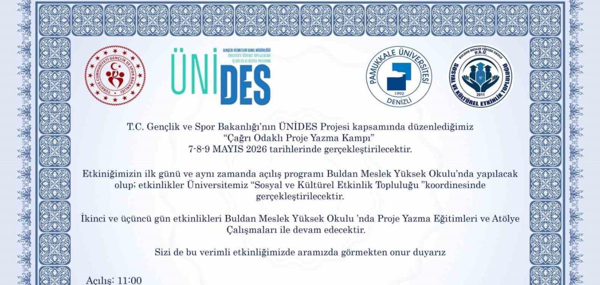 Buldan Myo ’Çağrı Odaklı Proje Yazma Kampı” Projesine Ev Sahipliği Yapacak
