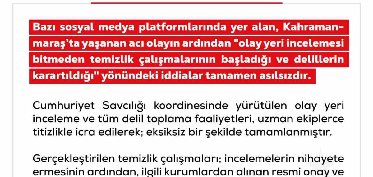 Dezenformasyonla Mücadele Merkezi’nden Lisedeki Saldırıda ‘Delillerin Karartıldığı’ İddiasına Yalanlama