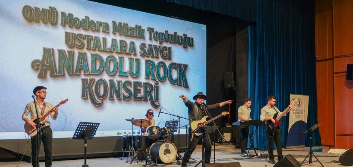 Omü’de “Ustalara Saygı Anadolu Rock Konseri”