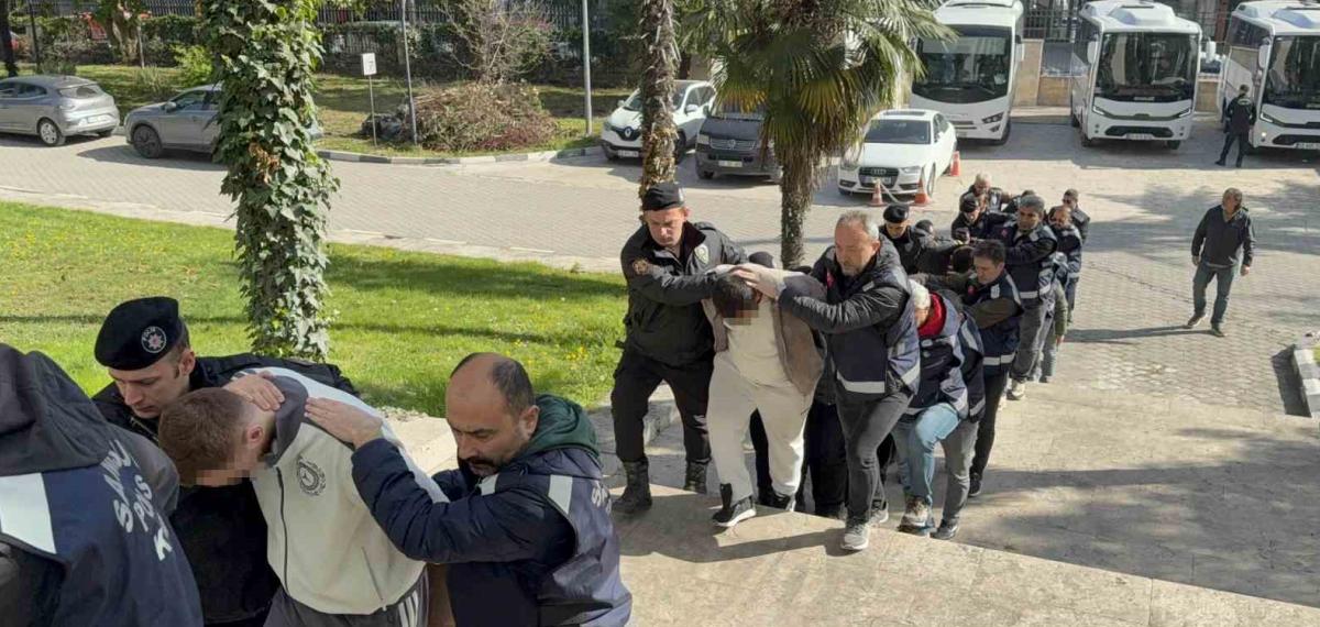 Samsun Merkezli Suç Örgütü Operasyonu: 25 Gözaltı