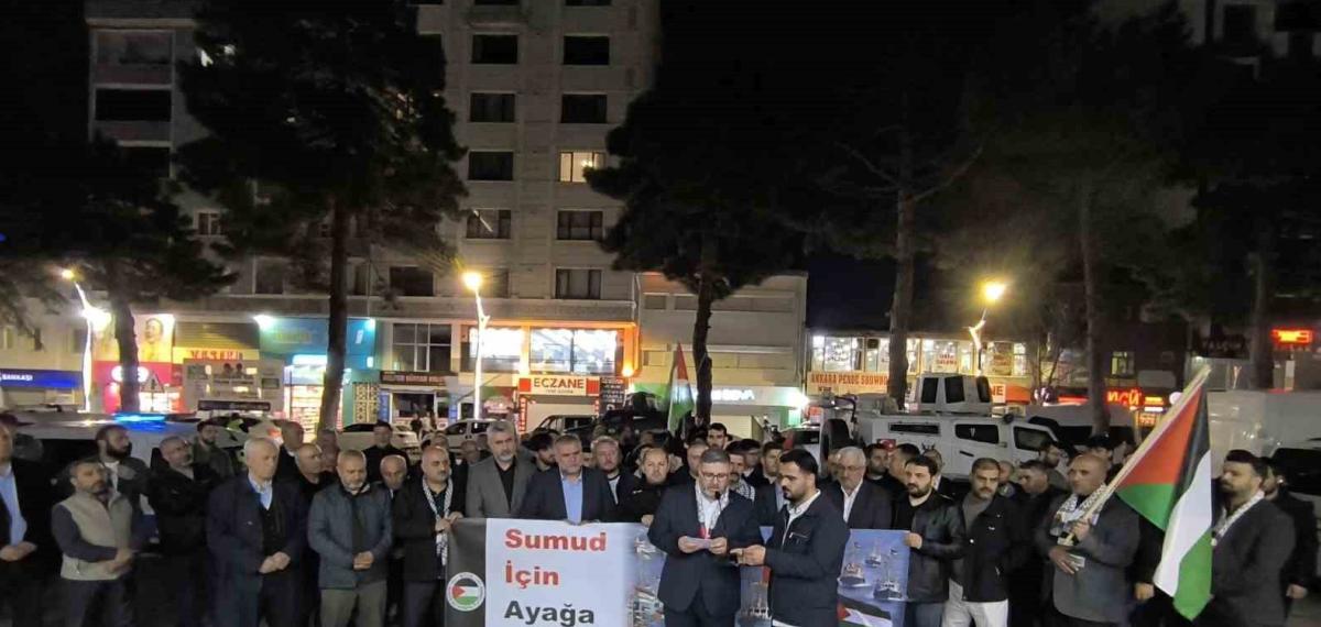 Tatvan’da Sumud Filosu’na Destek Eylemi
