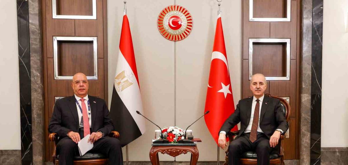 TBMM Başkanı Kurtulmuş, Mısır Temsilciler Meclisi Başkanı Badawy ile Görüştü