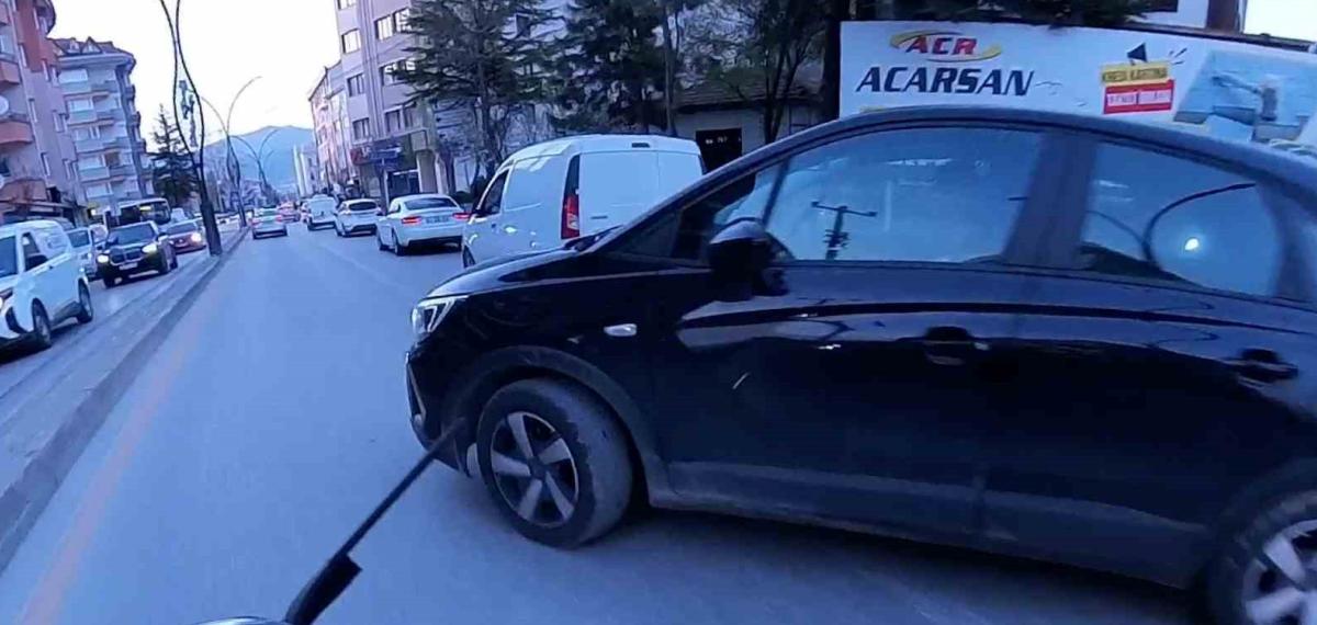 Trafik Tartışmasında Gerçeği Kask Kamerası Ortaya Çıkardı