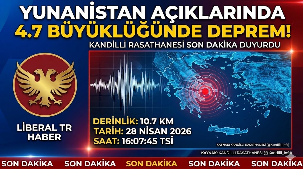 Yunanistan Açıklarında 4.7 Büyüklüğünde Deprem