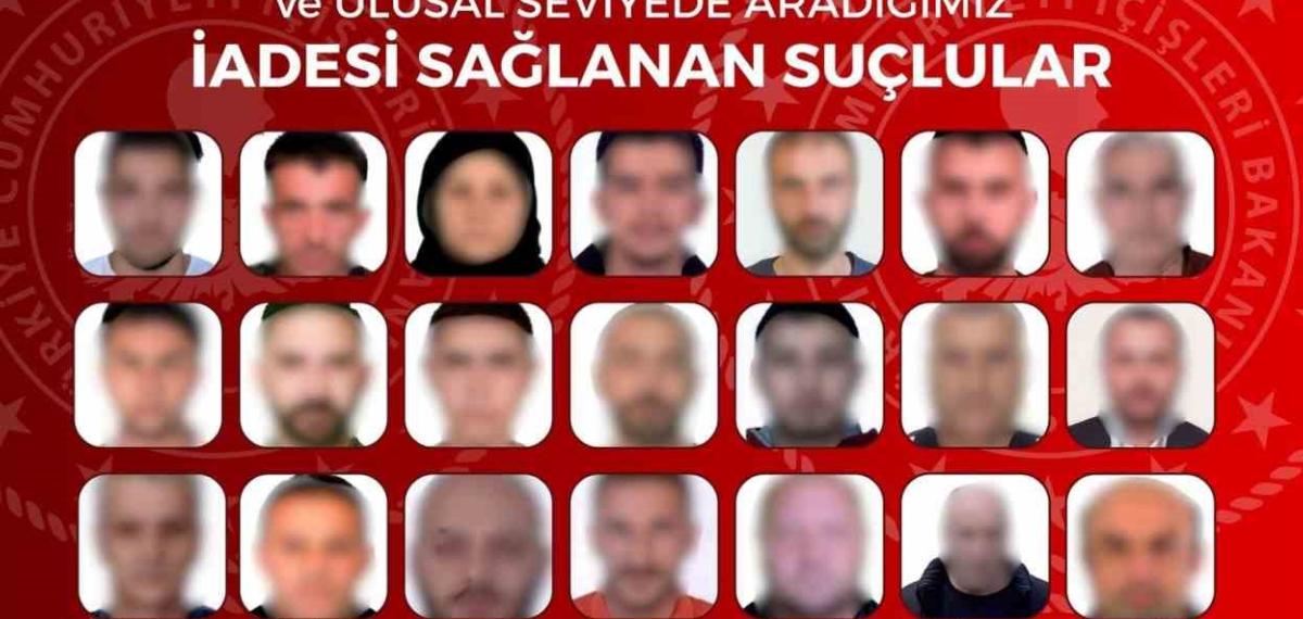 27’si Kırmızı Bültenle Aranan 48 Suçlu Türkiye’ye Getirildi