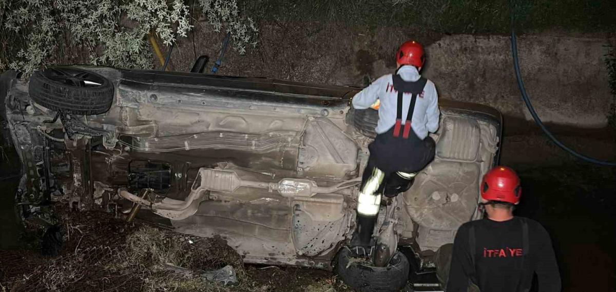 Aksaray’da Sulama Kanalına Düşen Araç Ekipleri Alarma Geçirdi