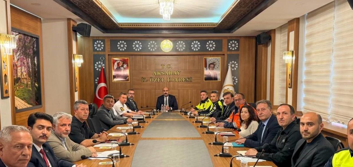 Aksaray’da Trafik Güvenliği Toplantısı Yapıldı