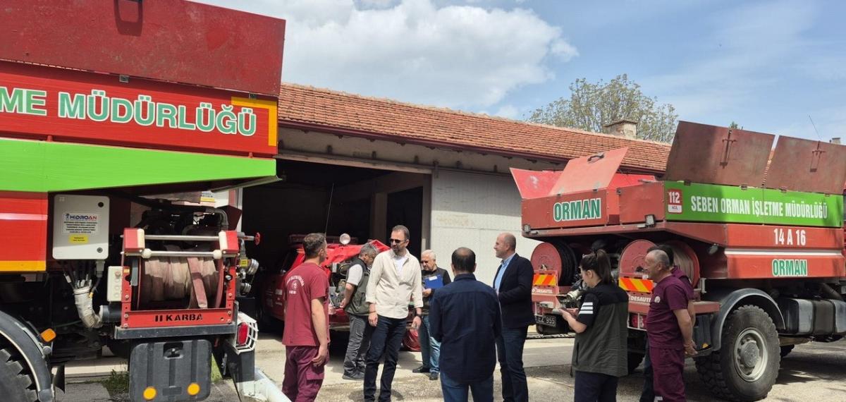 Bolu’da Yangın Söndürme Araçları Zorlu Sezon Öncesi Denetimden Geçti