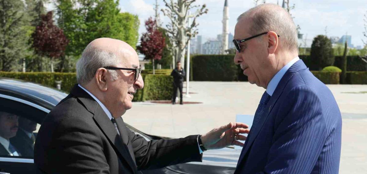 Cumhurbaşkanı Erdoğan, Cezayir Cumhurbaşkanı Tebbun’u Törenle Karşıladı