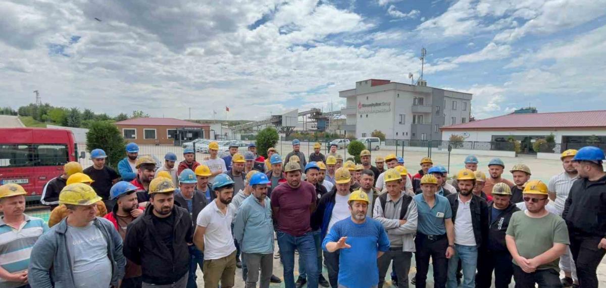 Edirne’de Madencilik İşçileri Maaş ve Tazminat İddiasıyla Greve Çıktı