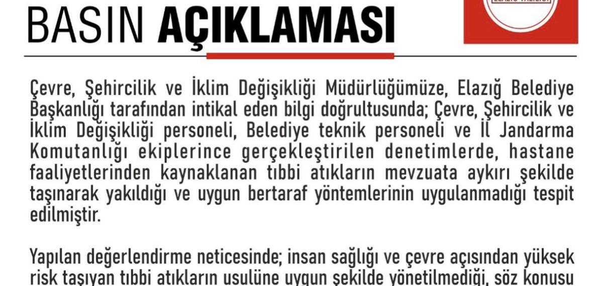 Elazığ’da Özel Bir Hastaneye 47 Milyon Lira Ceza Kesildi