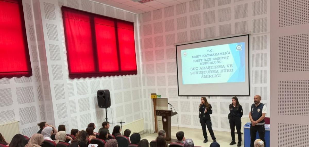 Emet Myo’da Kades Uygulaması ve Dolandırıcılıkla Mücadele Eğitimi