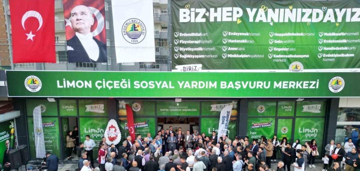 Erdemli’de Sosyal Yardımlar İçin Yeni Merkez Açıldı