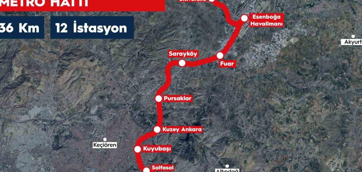 Esenboğa Havalimanı Metrosu’nun Yapım İhalesi 30 Haziran’da Gerçekleştirilecek