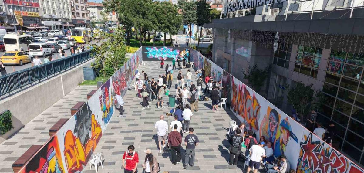 Gaziosmanpaşa’da “Sokak Stili Graffiti Festivali” Renkli Görüntülere Sahne Oldu