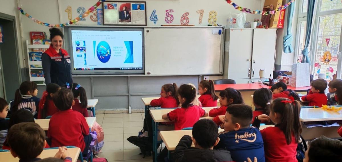 İlkokul Öğrencilerine Gıda İsrafının Önlenmesi, Balığın Faydaları ve Beslenme Eğitimi Verildi