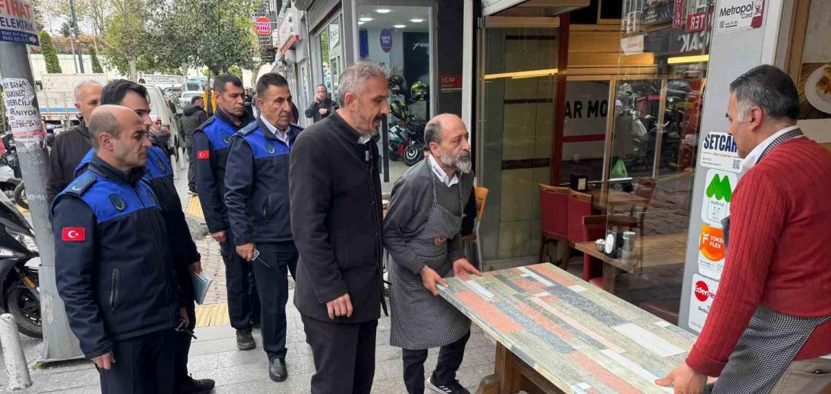 Kağıthane’de Kaldırım İşgallerine Sıkı Denetim