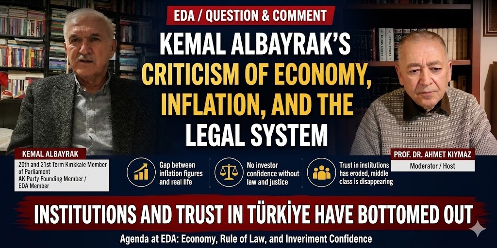 Kemal Albayrak Criticizes Economy, Inflation, and Judiciary System: “Institutions and Trust in Turkey Have Been Eroded”