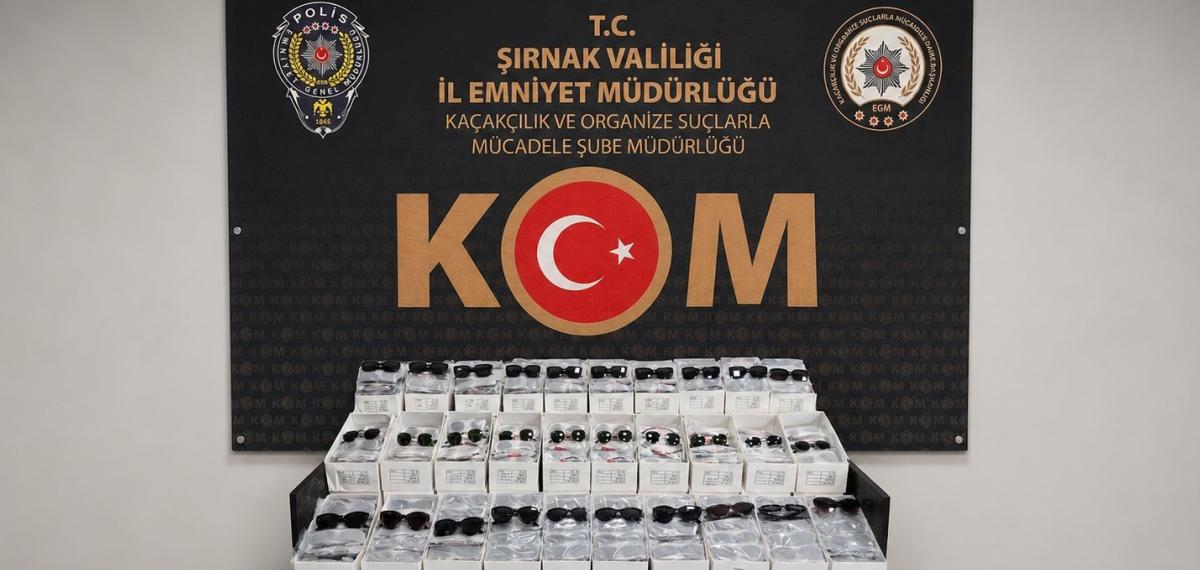 Şırnak’ta 5 Milyon 700 Bin Liralık Kaçak Gözlük Operasyonu: 1 Tutuklama