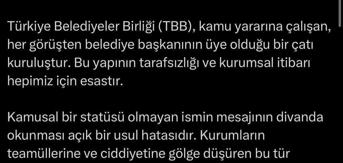 Tbb’de Kriz Oluşturan ‘Mektup’ Gerginliği Sonrası Alemdar’dan Sert Eleştiri