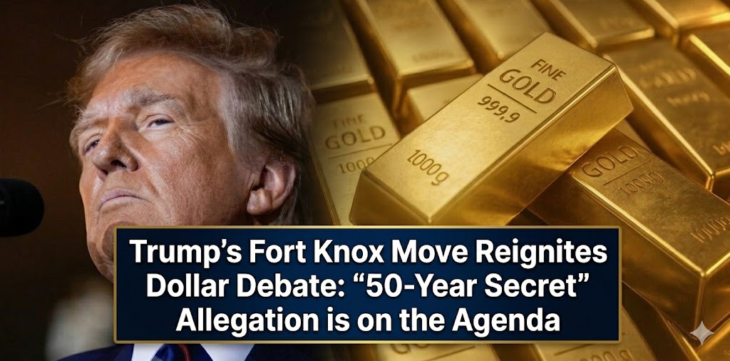 Trump’s Fort Knox Move Sparks Dollar Debate: “50-Year Secret” Claim Draws Attention