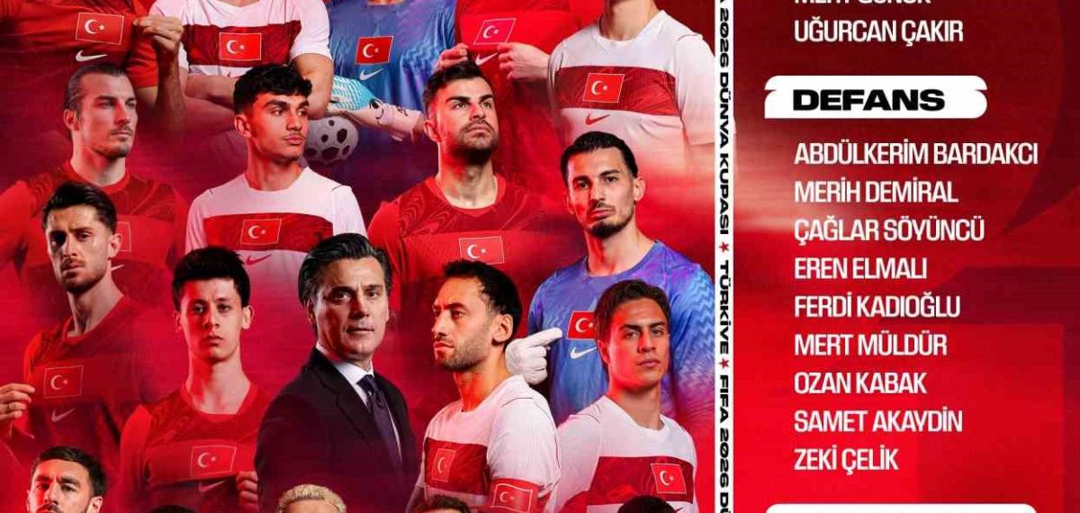 A Milli Takım’ın 2026 Dünya Kupası Kadrosu Belli Oldu