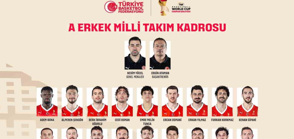 A Ulusal Erkek Basketbol Takımı’nın Bosna Hersek ve İsviçre Maçları Aday Takımı Açıklandı