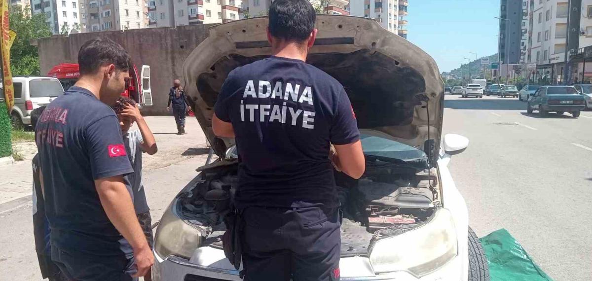 Araçların Motoruna Giren Kedi, İtfaiyeyi Seferber Etti