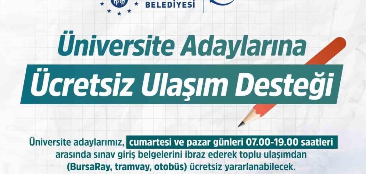Bursa’da YKS İçin Ücretsiz Ulaşım Desteği ve Uyumlu Bilgilendirme