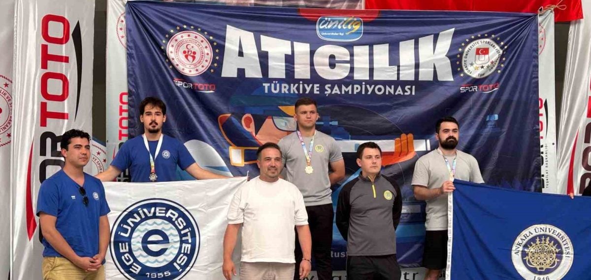 Ege Üniversitesi öğrencisi Adnan Efe Uçar, Mersin’de 10 m havalı tabancada Türkiye ikincisi oldu