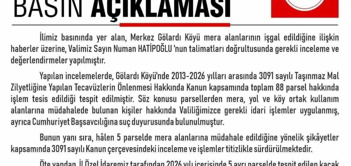 Elazığ’da kaçak yapı ve mera ihlali nedeniyle 5,7 milyon TL ceza uygulandı