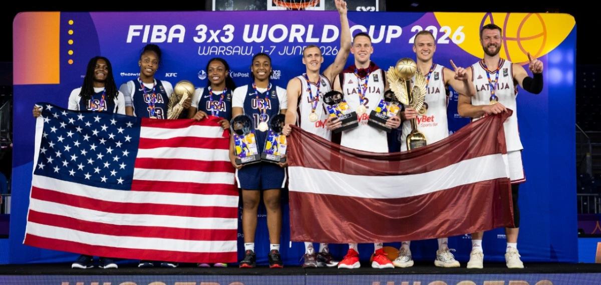 FIBA 3×3 Dünya Kupası 2026: Letonya ve ABD Şampiyonlar, Kadınlarda ABD zirvede