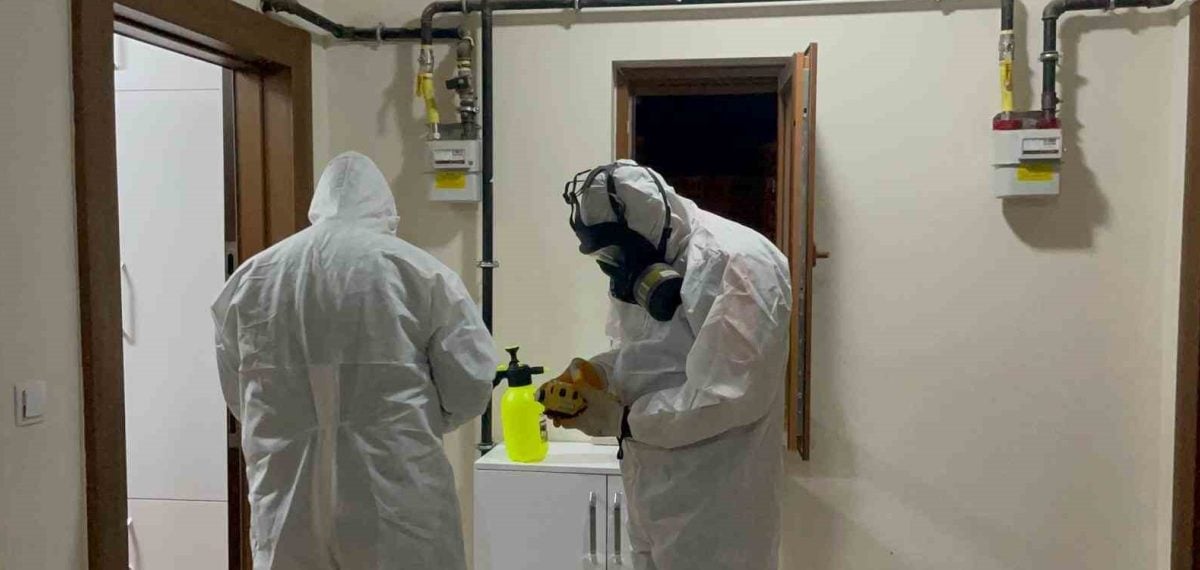 Karaman’da apartmanda böcek ilacı kullanımı sonrası AFAD ve polis sevk edildi