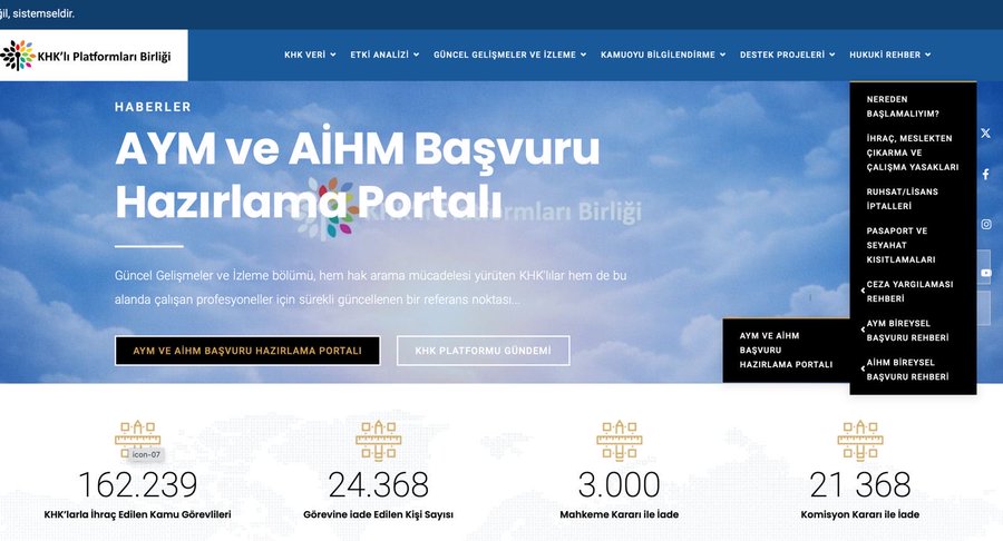 KHK Platforms Union Launches New Legal Support Platform for Constitutional Court and ECHR Applications