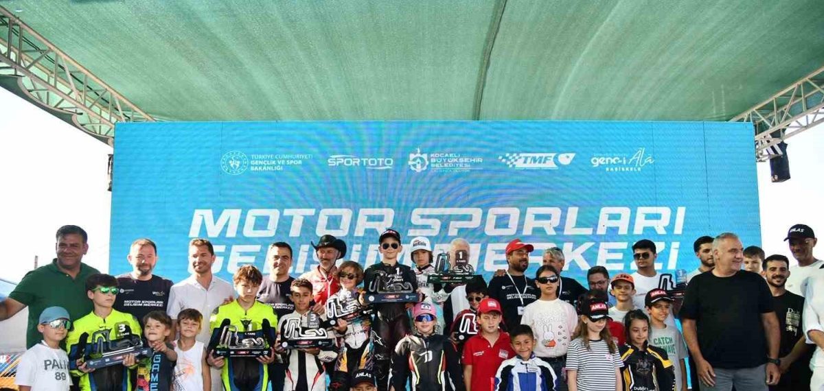 Kocaeli Başiskele’de Motor Sporları Gelişim Merkezi açıldı, gençler çifte zafer kazandı