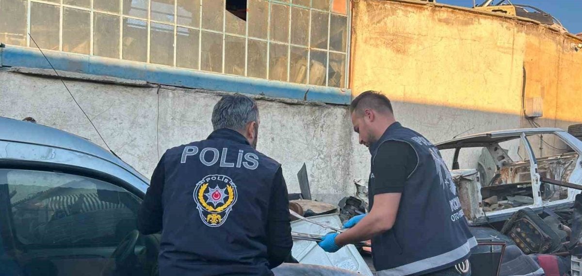 Konya’da oto hırsızlığı operasyonu 37 araca el konuldu