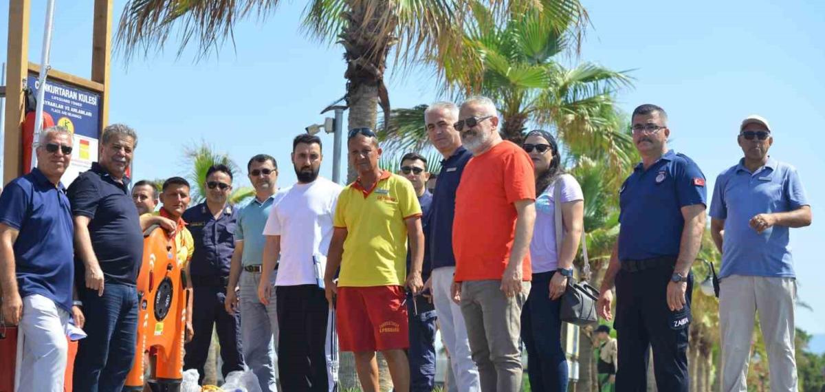 Kumluca’da yüzme alanları denetimleri sürdüldü