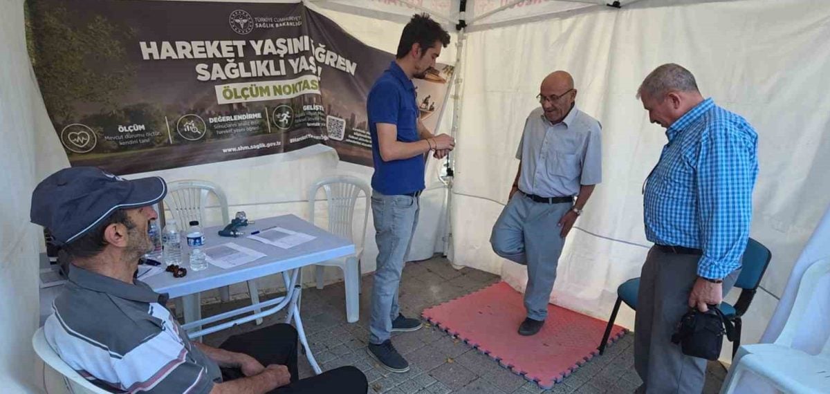 Kütahya’da “Hareket yaşını öğren, sağlıklı yaşa” kampanyası ölçümlerle vatandaşlara ulaştı