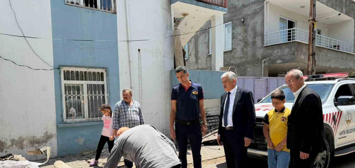 Lider Hallaç, Yangın Mağduru Aileyi Yalnız Bırakmadı