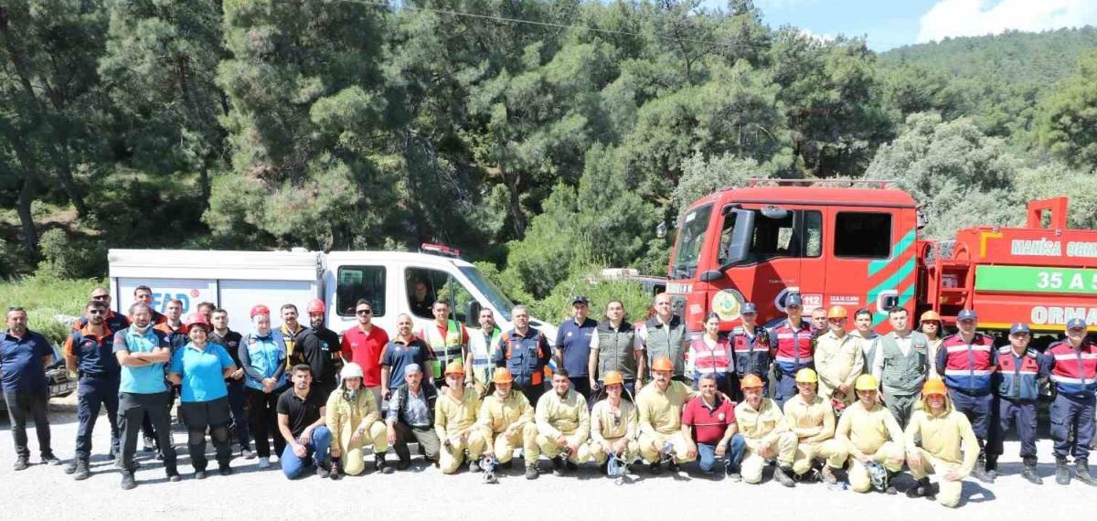Manisa’da 5 İlçede Eş Zamanlı Orman Yangını Tatbikatı Gerçekleştirildi