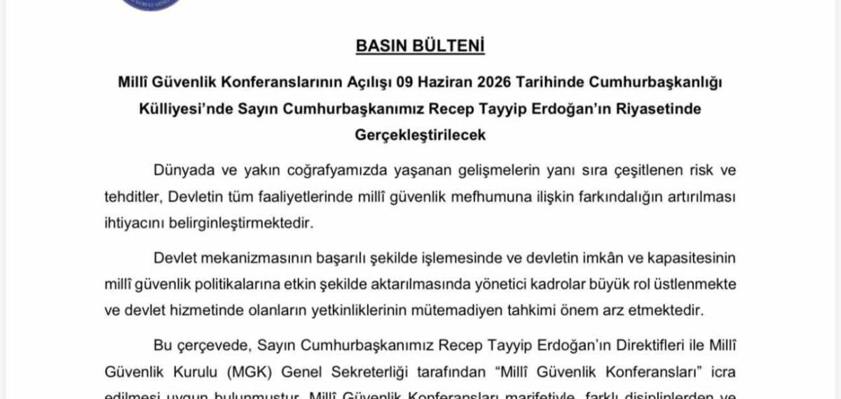 MGK Genel Sekreterliği Tarafından Düzenlenen Konferansların Açılışı Cumhurbaşkanı Erdoğan Yönetiminde