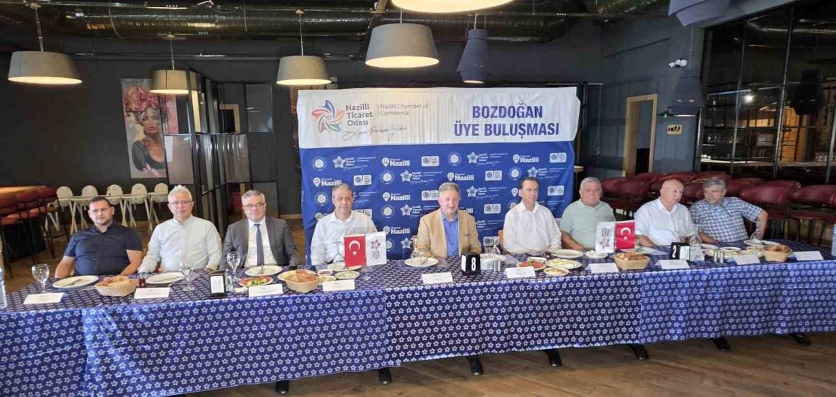 Nazilli Ticaret Odası Bozdoğan üye buluşmasında coğrafi işaretli ürünler ve eğitim vurgusu