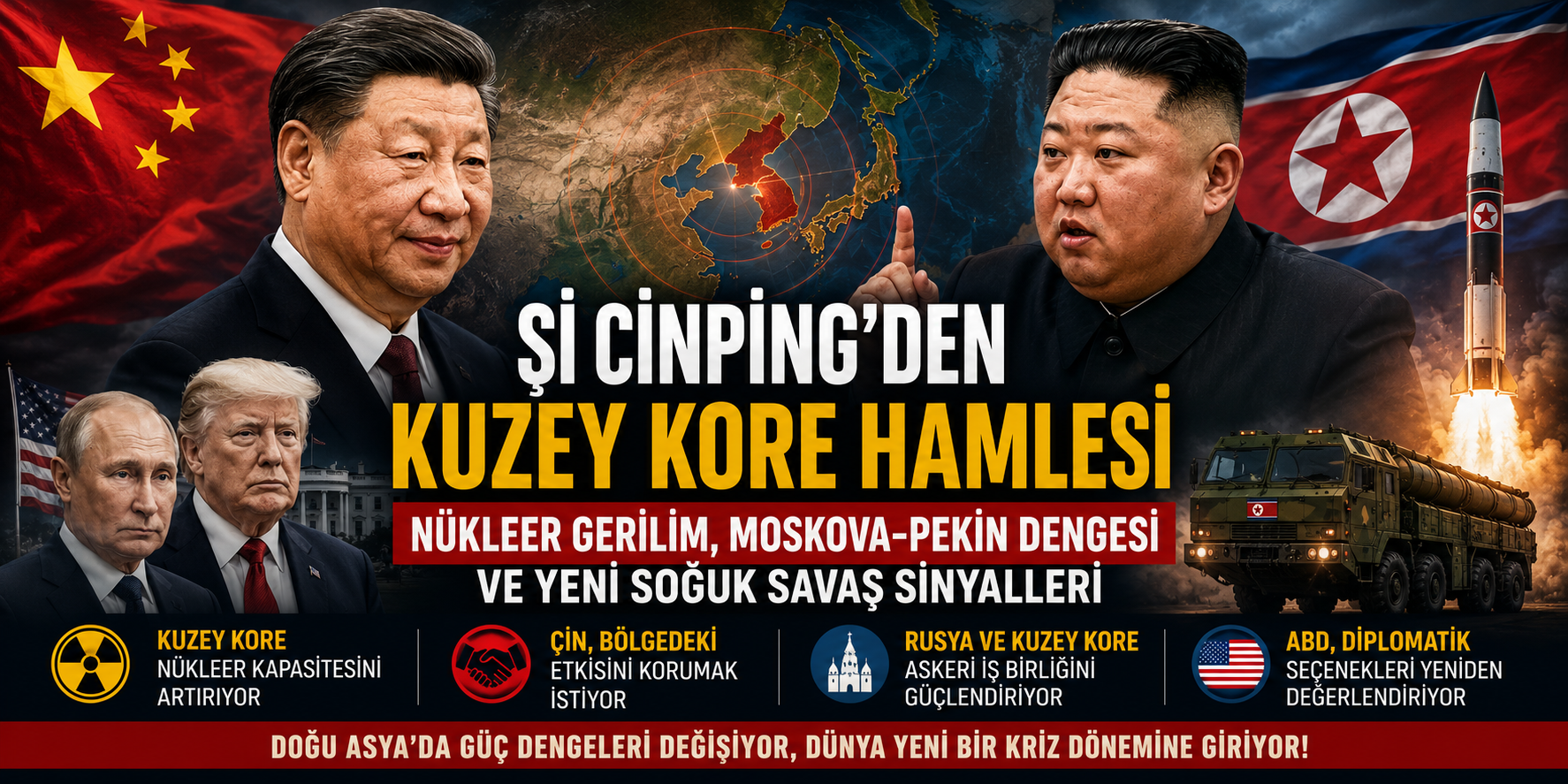 Şi Cinping’den Kuzey Kore Hamlesi: Nükleer Gerilim, Moskova-Pekin Dengesi ve Yeni Soğuk Savaş Sinyalleri