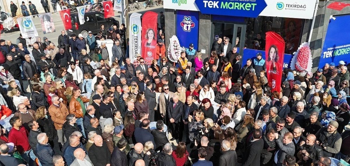 Tekirdağ Büyükşehir’in TEK Market’i 4 ayda 85 bin satışla vatandaşa destek oldu