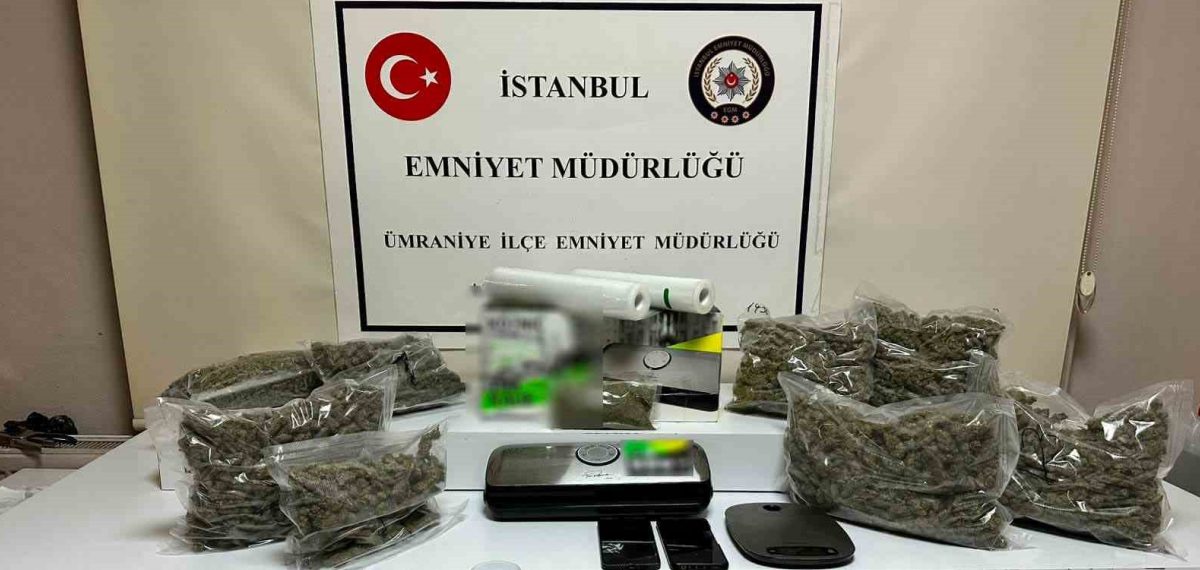 Ümraniye’de 4 zanlıdan oluşan uyuşturucu operasyonunda yaklaşık 4 kilogram madde ele geçirildi