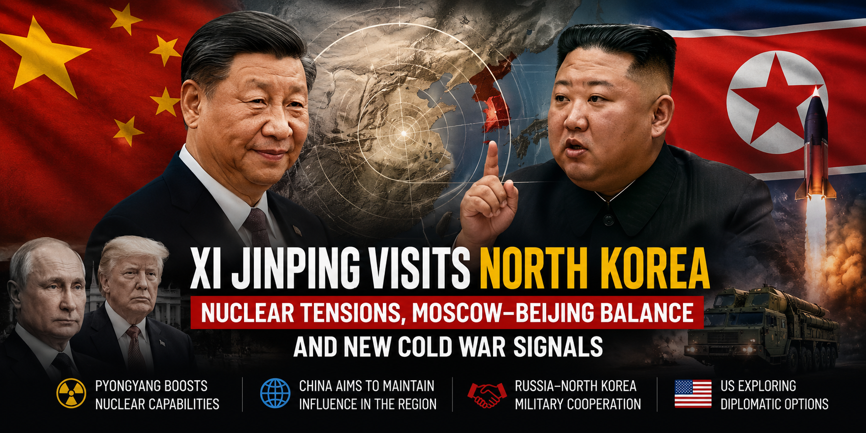 Xi Jinping’s North Korea Move: Nuclear Tensions, Moscow–Beijing Balance, and New Cold War Signals