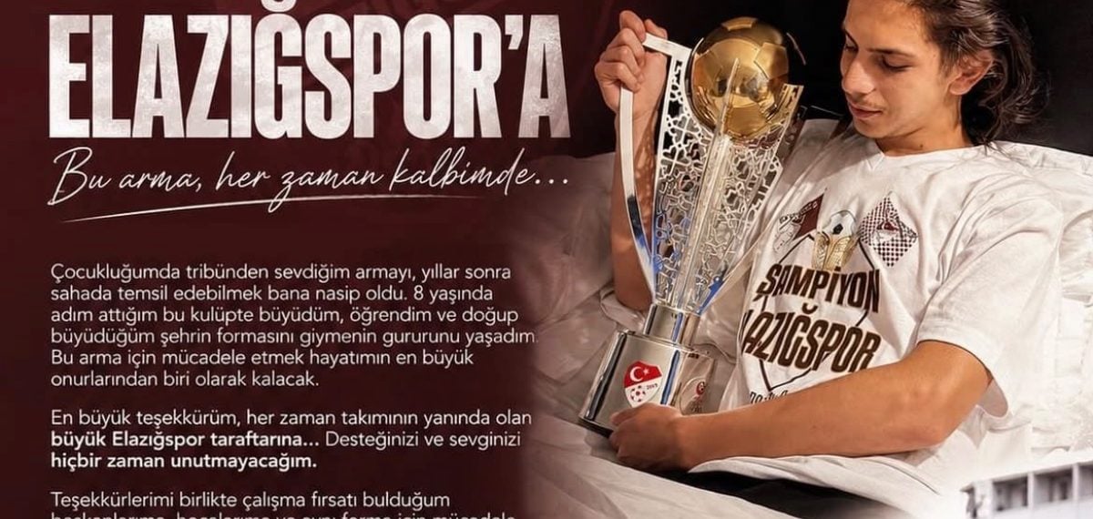 Ahmet Ertuğrul Öztürk Elazığspor’a veda etti, Karacabey’e bonservisle transfer oldu