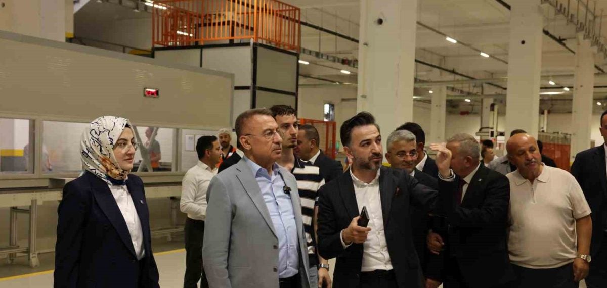 Akyurt, 140 ülkeye ihracat yapan üretim üssü haline geldi diyen Fuat Oktay’un Akyurt ziyareti